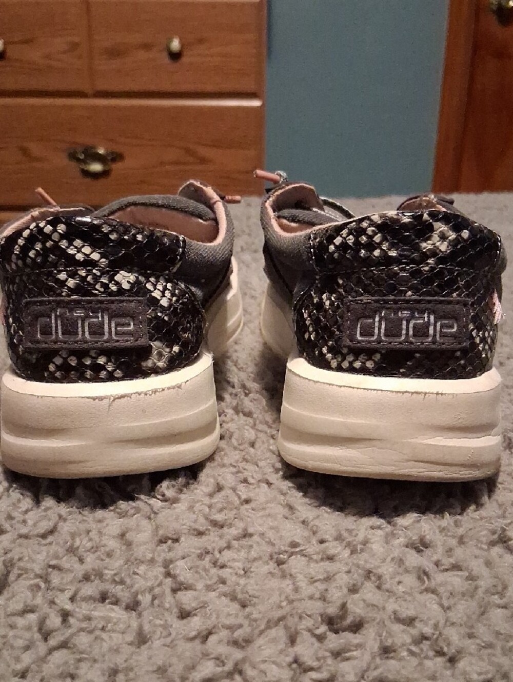 Hey Dude Women's Gray Slip-On Style Sneakers (Used) - Picture 3 of 6